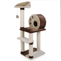 Kerbl Kratzbaum PLANET X Braun/beige, 50 X 40 X 127 Cm -Heimtierbedarf Geschäft 4018653844618 2