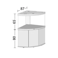 Juwel Komplett Eck-Aquarium Trigon 350 LED Ohne Unterschrank -Heimtierbedarf Geschäft 57841 57842 57843 57844 01