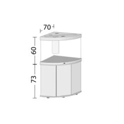 Juwel Komplett Eck-Aquarium Trigon 190 LED Ohne Unterschrank -Heimtierbedarf Geschäft 57845 57846 57847 57848 00