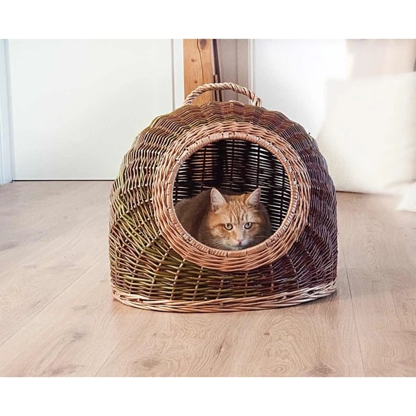 Aumüller Katzenhöhle Naturbunte Weide 60 Cm 4 Aumüller Katzenhöhle Naturbunte Weide 60 Cm – Bild 2