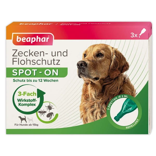 Beaphar Spot On Tropfen Für Große Hunde 3er-Pack 3 Beaphar Spot On Tropfen Für Große Hunde 3er-Pack