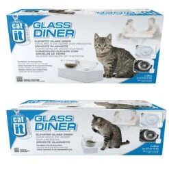 Catit Doppelnapf Glass Diner -Heimtierbedarf Geschäft catit glas diner verpackung52554f7ec7ebc