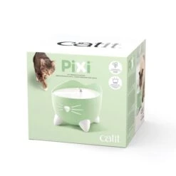 Catit Pixi Trinkbrunnen Mintgrün -Heimtierbedarf Geschäft catit pixi trinkbrunnen gruen 2