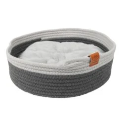 D&D Home - Korb Tailor - Ø 35 Cm 7 D&D Home - Korb Tailor - Ø 35 Cm -Heimtierbedarf Geschäft d d home korb tailor grau mit weiss o 35 cm 2