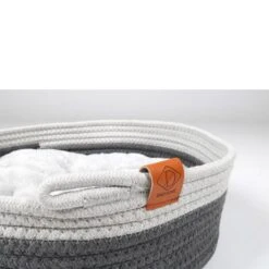 D&D Home - Korb Tailor - Ø 35 Cm 9 D&D Home - Korb Tailor - Ø 35 Cm -Heimtierbedarf Geschäft d d home korb tailor grau mit weiss o 35 cm 4