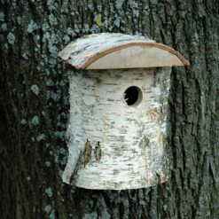 Dobar Naturbelassener Nistkasten Aus Birkenholz -Heimtierbedarf Geschäft dobar wildlife nistkasten birke 3