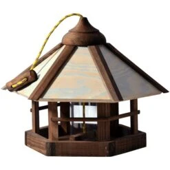 Dobar Vogelfutterhaus M. Futter-Silo Zum Aufhängen