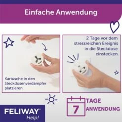 FELIWAY Help! Nachfüllset, Mit 3 Pheromonkartuschen -Heimtierbedarf Geschäft feliway help nachfullset mit 3 pheromonkartuschen 5