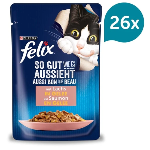 FELIX So Gut Wie Es Aussieht In Gelee Mit Lachs 3 FELIX So Gut Wie Es Aussieht In Gelee Mit Lachs