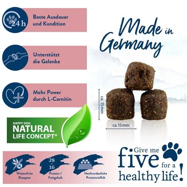 Happy Dog Supreme Fit & Vital Sport 14kg+1kg Gratis 4 Happy Dog Supreme Fit & Vital Sport 14kg+1kg Gratis – Bild 2