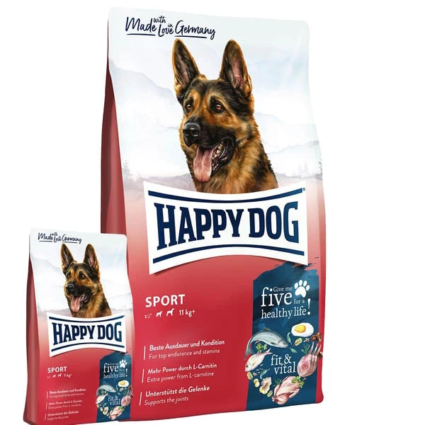 Happy Dog Supreme Fit & Vital Sport 14kg+1kg Gratis 3 Happy Dog Supreme Fit & Vital Sport 14kg+1kg Gratis