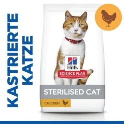 Hill's Science Plan Sterilised Young Huhn -Heimtierbedarf Geschäft hills science plan sterilised cat adult huhn 3kg 2