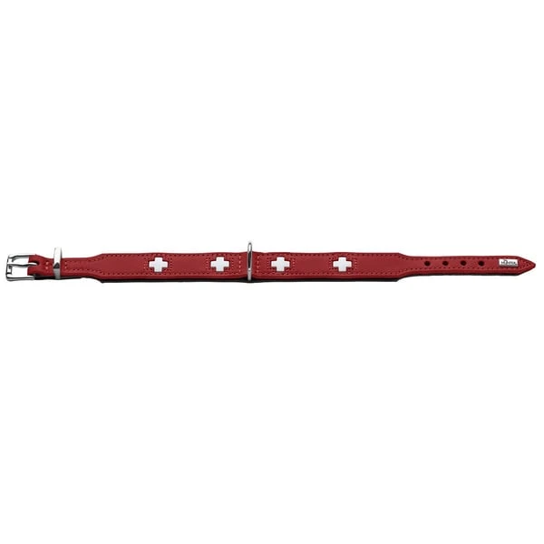 Hunter Swiss Halsband Rot/schwarz 4 Hunter Swiss Halsband Rot/schwarz – Bild 2