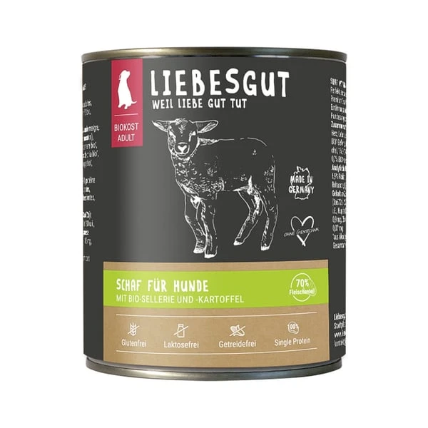 Liebesgut Adult Hund Mit Schaf, Sellerie Und Kartoffeln 4 Liebesgut Adult Hund Mit Schaf, Sellerie Und Kartoffeln – Bild 2