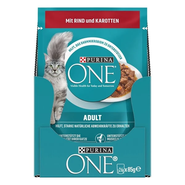 PURINA ONE Adult In Sauce Rind 26x85g 11 PURINA ONE Adult In Sauce Rind 26x85g – Bild 9