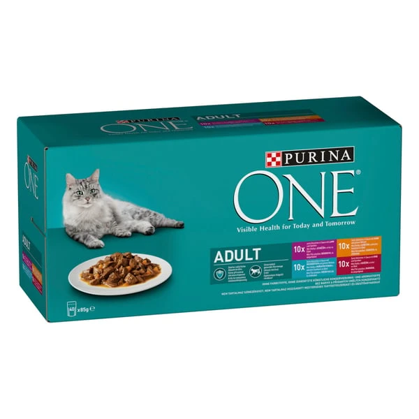 PURINA ONE Adult In Sauce Sorten-Mix 40x85g 3 PURINA ONE Adult In Sauce Sorten-Mix 40x85g