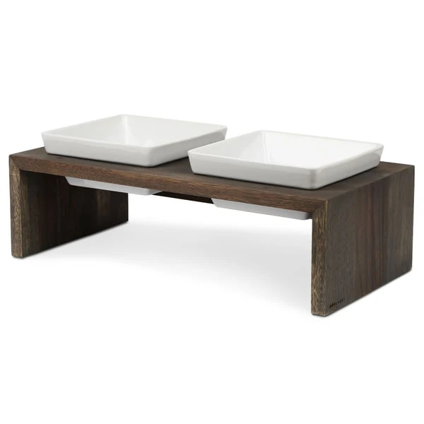 Replus Futterstation Meshidai Doppelnapf Schiefer 3 Replus Futterstation Meshidai Doppelnapf Schiefer