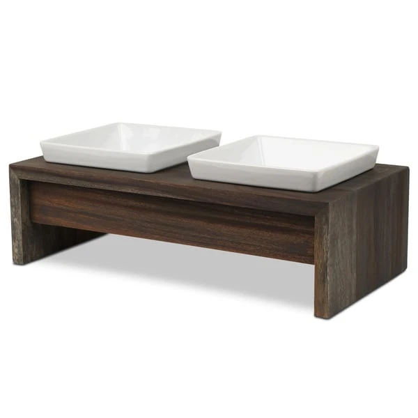 Replus Futterstation Meshidai Doppelnapf Schiefer 4 Replus Futterstation Meshidai Doppelnapf Schiefer – Bild 2