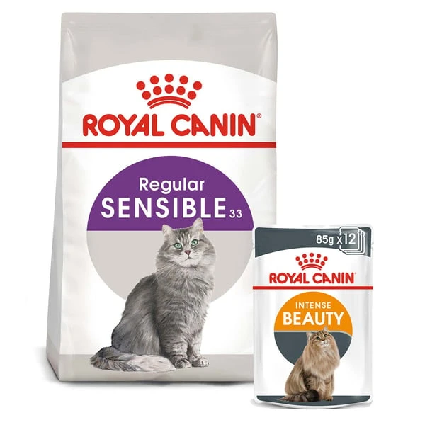 ROYAL CANIN SENSIBLE Trockenfutter 10kg + INTENSE BEAUTY Nassfutter 48x85g 3 ROYAL CANIN SENSIBLE Trockenfutter 10kg + INTENSE BEAUTY Nassfutter 48x85g