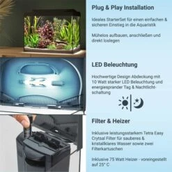 Tetra Starter Line LED Aquarium 80L 10 Tetra Starter Line LED Aquarium 80L -Heimtierbedarf Geschäft tetra starterline led 80l 3nHVTjttrgIRlW