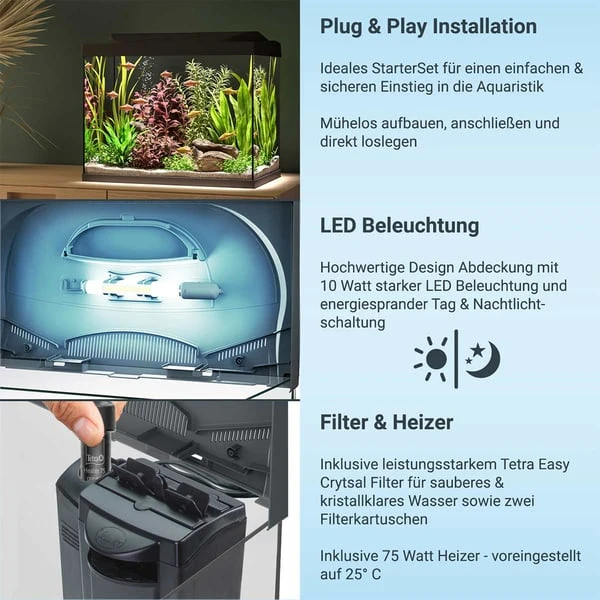 Tetra Starter Line LED Aquarium 80L 5 Tetra Starter Line LED Aquarium 80L – Bild 3