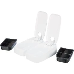 Trixie Futterautomat TX2, 2×300 Ml/ 27×7×24cm Weiß -Heimtierbedarf Geschäft trixie futterautomat tx2 2x300ml 5