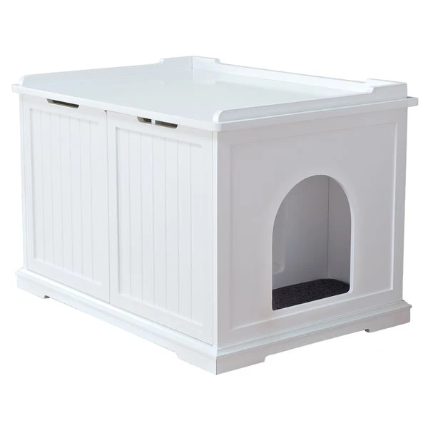 Trixie Katzenhaus Für Katzentoilette XL, Weiß 3 Trixie Katzenhaus Für Katzentoilette XL, Weiß
