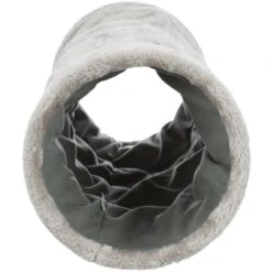 Trixie Spieltunnel, Plüsch - Grau -Heimtierbedarf Geschäft trixie spieltunnel plusch grau 3