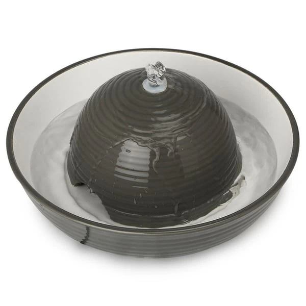 Trixie Trinkbrunnen Keramik Vital Flow 1,5 L, Grau/weiß 3 Trixie Trinkbrunnen Keramik Vital Flow 1,5 L, Grau/weiß