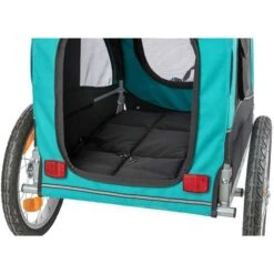 Trixie Fahrradanhänger Türkis -Heimtierbedarf Geschäft trixie fahrradanhaenger tuerkis schwarz web 9