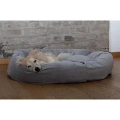 ZooRoyal Kuschelbett Rund Für Haustiere 95 Cm 12 ZooRoyal Kuschelbett Rund Für Haustiere 95 Cm -Heimtierbedarf Geschäft zooroyal hundebett rund grau 2
