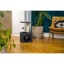 ZooRoyal Kratzbaum Lisa 58cm Filz Anthrazit 21 ZooRoyal Kratzbaum Lisa 58cm Filz Anthrazit -Heimtierbedarf Geschäft zooroyal kratzbaum lisa 8