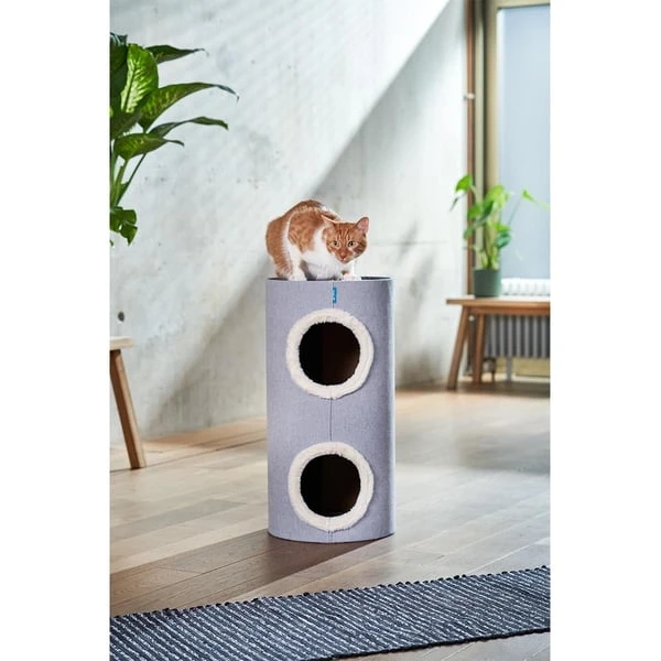 ZooRoyal Kratztonne Ella Grau 70cm 4 ZooRoyal Kratztonne Ella Grau 70cm – Bild 2