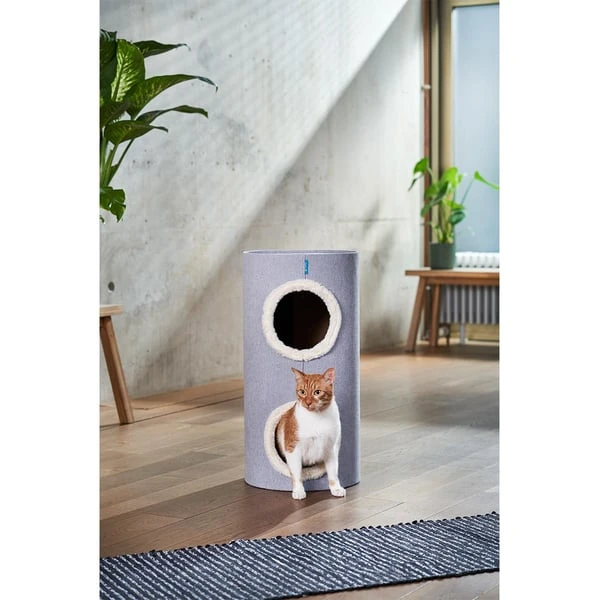 ZooRoyal Kratztonne Ella Grau 70cm 5 ZooRoyal Kratztonne Ella Grau 70cm – Bild 3