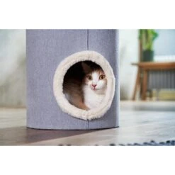 ZooRoyal Kratztonne Ella Grau 70cm 11 ZooRoyal Kratztonne Ella Grau 70cm -Heimtierbedarf Geschäft zooroyal kratztonne ella grau 3