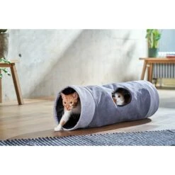 ZooRoyal Rascheltunnel Maja Grau Ø 30 X 90 Cm -Heimtierbedarf Geschäft zooroyal rascheltunnel maja 5