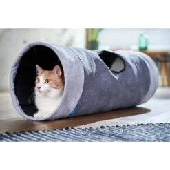 ZooRoyal Rascheltunnel Maja Grau Ø 30 X 90 Cm -Heimtierbedarf Geschäft zooroyal rascheltunnel maja 7