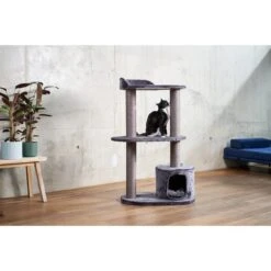 ZooRoyal Kratzbaum Lina 125cm Anthrazit -Heimtierbedarf Geschäft zooroyal kratzbaum lina 125cm anthrazit 2