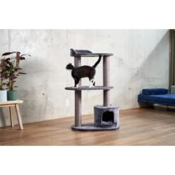 ZooRoyal Kratzbaum Lina 125cm Anthrazit -Heimtierbedarf Geschäft zooroyal kratzbaum lina 125cm anthrazit 3