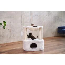 ZooRoyal Kratzbaum Nora 60 Cm 19 ZooRoyal Kratzbaum Nora 60 Cm -Heimtierbedarf Geschäft zooroyal kratzbaum nora 60cm creme web 1